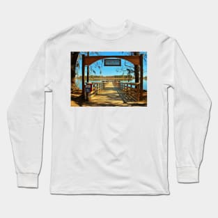 Riverfront Fishing Pier Long Sleeve T-Shirt